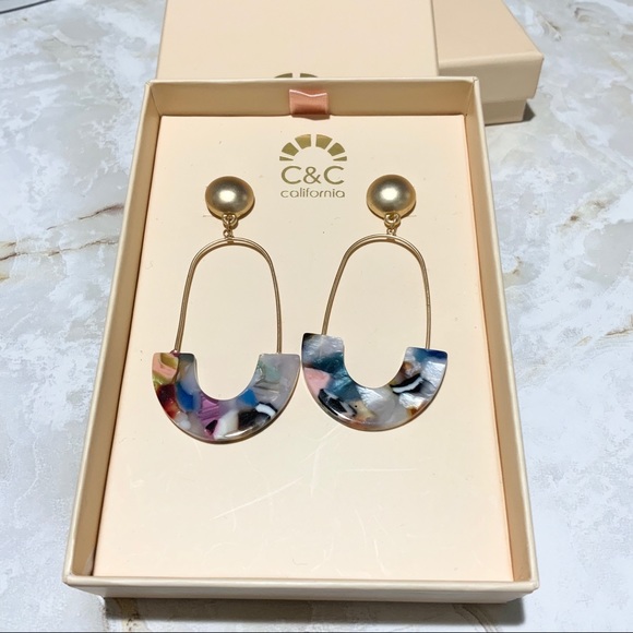 C&C California Jewelry - C&C California Multi Color Acrylic & Gold Tone NWT